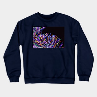 Spectrum Wave Light Painting Crewneck Sweatshirt